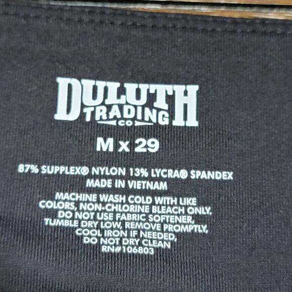 Duluth Trading Co Black Leggings w/ Single Leg Pocket - Size M X 29 - Picture 6 of 6